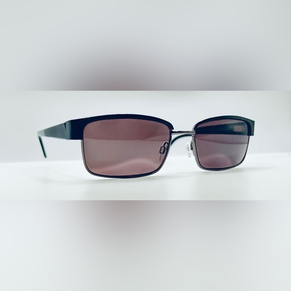 BMEC Black Gunmetal Rectangular Sunglasses Frames Only - Picture 1 of 8